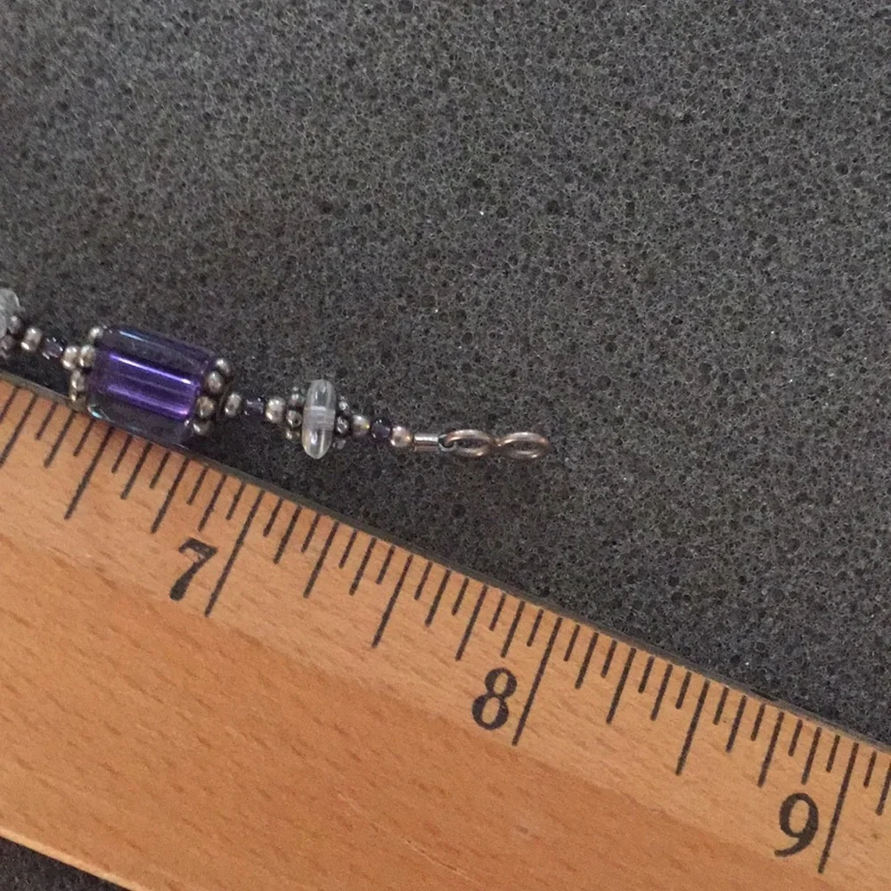 Purple Beaded Bracelet - Picture 7 of 13